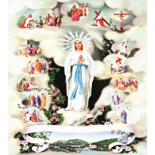 3D three-dimensional Virgin Mary Jesus Catholic holy 25X35CM our lady