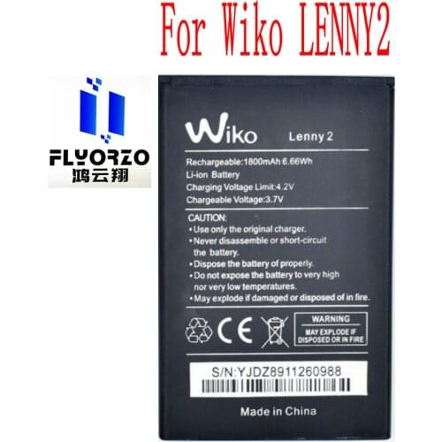 Brand new High Quality 1800mAh Wiko Lenny 2 Battery For Wiko LENNY2 Mobile Phone