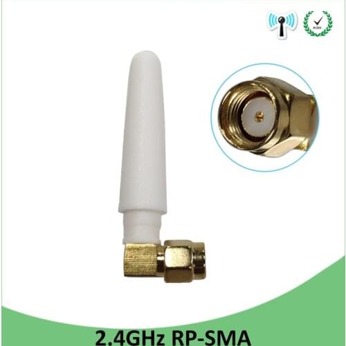 2.4 GHz WiFi Antenna 2dBi Aerial RP-SMA Male Connector 2.4ghz antena wi fi antenne For PCI Card USB Wireless Router Wifi Booster