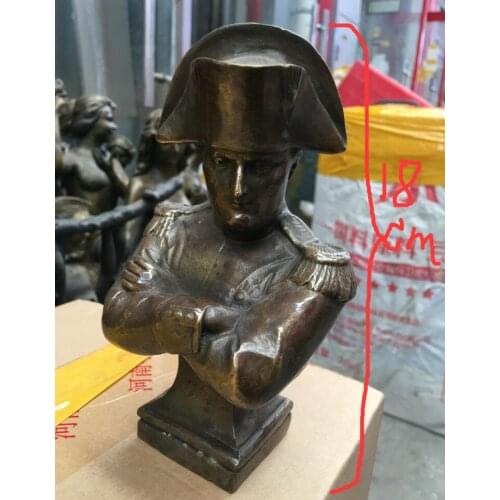 9" pharaohs of ancient Egypt Bronze ART statue Sit King Tutankhamen sculpture Napoleon statue, the great leader of France