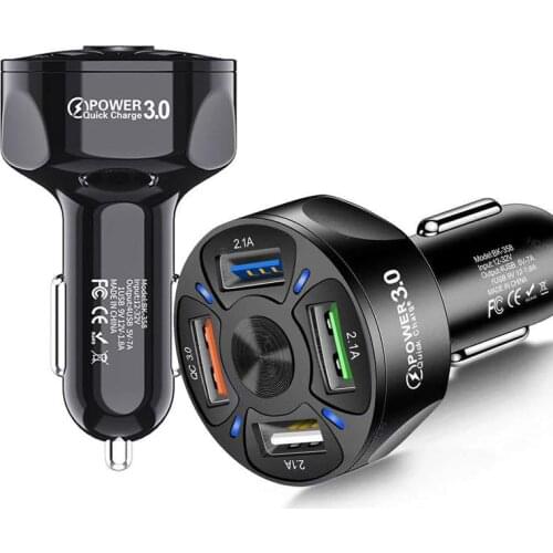 Fast Car USB Charger 12v Usb Socket In Car Cigarette Adapter Cigarette Lighter Socket Charge Aux To Usb Adapter On Aux NEW 2021