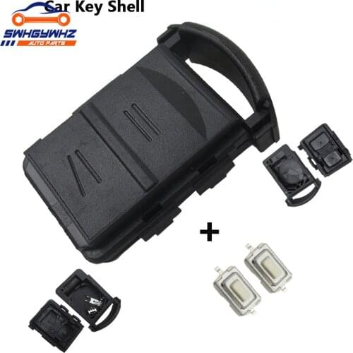 OkeyTech Remote Car Key Shell Cover Case Fob 2 Buttons& 2 Micro Switch Battery Holder For Vauxhall Opel Corsa Agila Meriva Combo