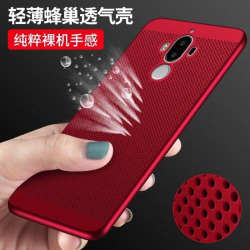 For Huawei Mate9 case,Full Coverage Protector Summer heat dissipation breathable Matte Hard PC Fitted Case for huawei mate 9
