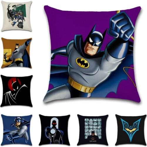 Superhero cartoon printed Cushion Cover decorative Home Throw sofa chair car seat friend kids bedroom gift pillowcase