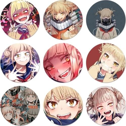 Crazy Anime Girl Toga Himiko Icons Pins Badge Decoration Brooches Metal Badges For Clothes Backpack Decoration