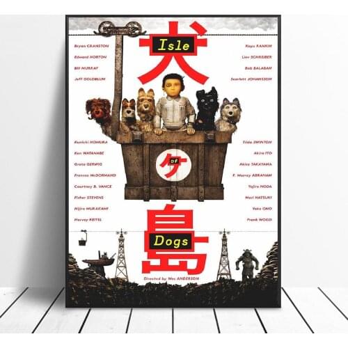Isle Of Dogs Movie Art Silk Fabric Poster And Print Wall Art Picture Painting Home Decor