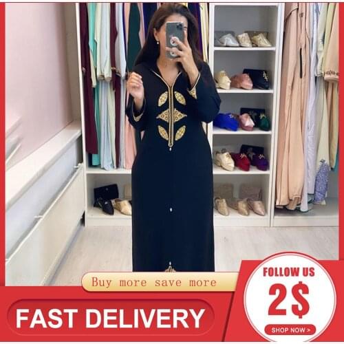 Jellaba Kaftan Turkey Women Dress 2021 Printed Retro Autumn Long Dresses Fashion Elegant Dubai Abaya Ladies Casual Vintage Femme
