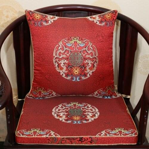 Luxury Thicken Chinese Seat Cushions for Chairs Sofa Pad Natural Mulberry Silk Chair Cushions Decorative Back Cushion Seat Mat