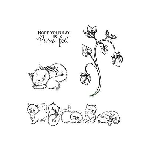 Cat Clear Stamp for DIY Scrapbooking/Card Making/Kids Fun Decoration Supplies A2041