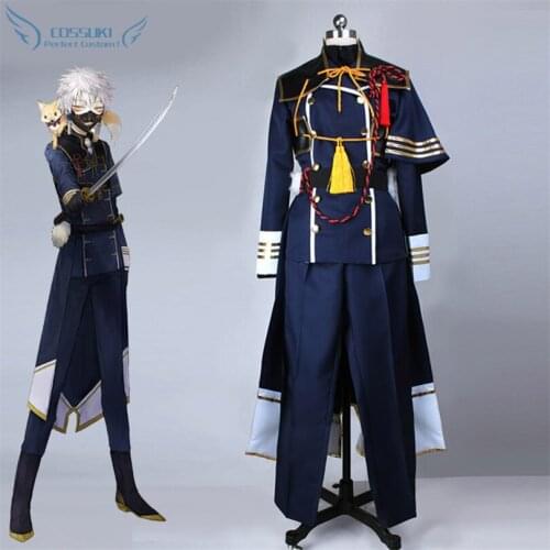 Touken Ranbu Online Nakigitsune Army Uniform Cosplay Costume , Perfect Custom For You