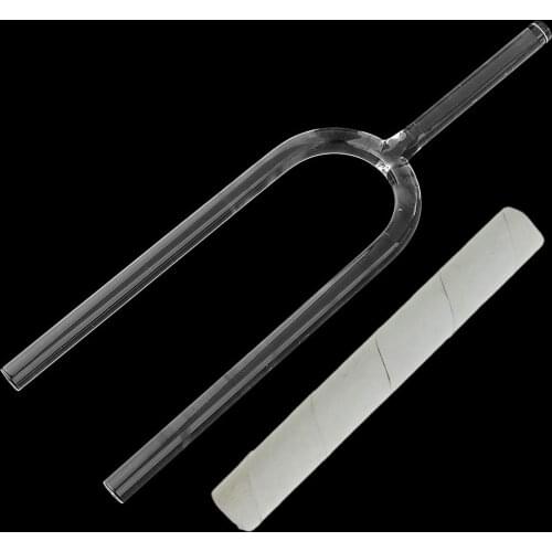 Quartz Crystal Tuning Fork Singing Bowl for Relaxation Sound Prayer Dia 10mm+Suede Stick