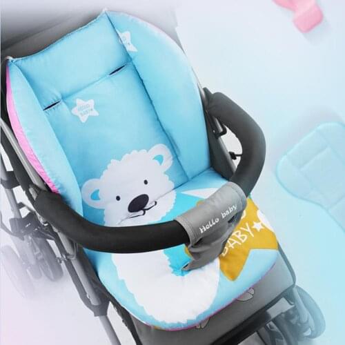 Cartoon Baby Stroller Seat Cushion Pushchair Pram Car Soft Mattresses Baby Carriages Seat Cotton Pad Stroller Mat Accessory