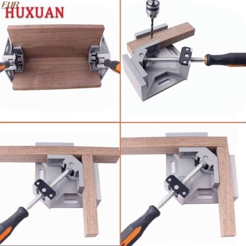 New Adjustable Woodworking Frame Clip Right Angle Aluminum Alloy Single Handle Tool 90 Degree Clip Flat-nose Pliers