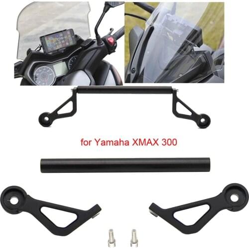XMAX Motorcycle Front Phone Stand Holder Smartphone Phone GPS Navigaton Plate Bracket For Yamaha XMAX 300