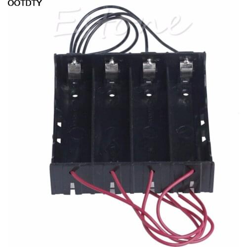 Plastic Battery Holder Storage Box Case For 4x 18650 Rechargeable Battery #L060# new hot