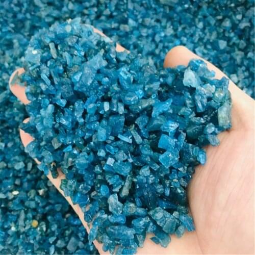 100g Natural crystal apatite, mineral specimens, hand-carved jewelry making materials