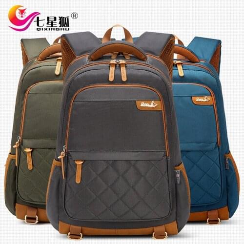 Seven Star Fox Mens Backpack Oxford Cloth Large Capacity Computer Travel Outdoor Sports Splash Proof Backpack