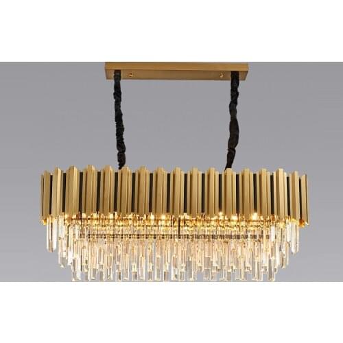 Modern LED Stainless Steel Crystal Round Oval LED Designer Pendant Lights.Pendant Lamp.Pendant light For Dinning Room