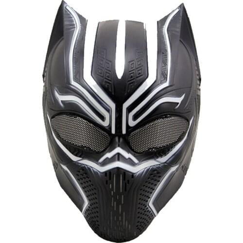 Tactical Black Panther Paintball Mask Military Wargame Protection Airsoft Accessories Cosplay Halloween Party Full Face Masks