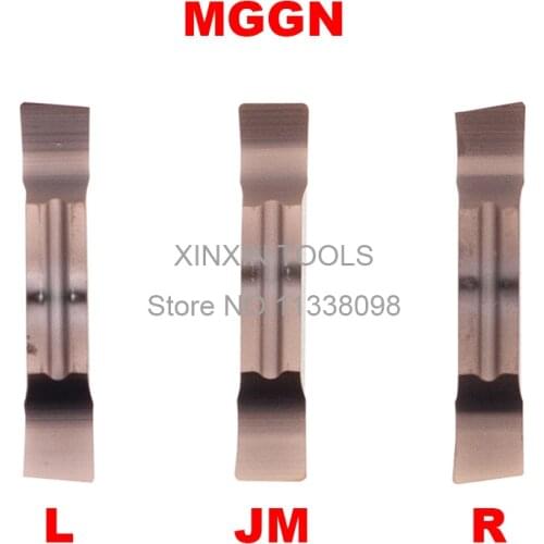 10PCS MGGN150/MGGN200/MGGN250/MGGN300/MGGN400/MGGN500 R L JM Cutting Carbide Inserts For Stainless Steel