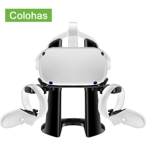 VR Stand Holder Storage Rack Set For Oculus Quest 2 VR Headset And Wireless Controller For HTC Oculus Rift S Rift Quest Support