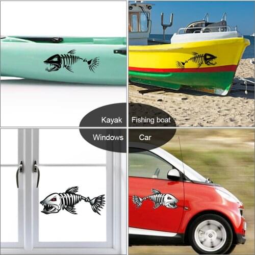 Funny Fish Teeth Mouth Stickers Sticker Outdoor Fishing Car Sticker Boat Canoe Kayak Graphics Accessories Decoration Boat Car