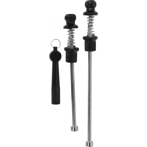Mountain Bicycle Road Bike Wheel Locking Security Quick Release Anti Theft Skewer Set Wheel Locking Security