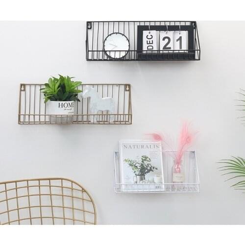 Iron wall shelves Decorative Storage Rack Room decorative shelves iron floating shelf nordic shelf child room wall shelf