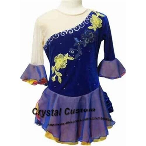 2016 Adult Figure Skating Dresses Fashion New Brand Vogue Figure Skating Competition Dress For Women DR3103