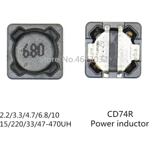 1000PC Inductor CD74R Power Inductance SMD 7*7*4MM 2.2UH 3.3UH 4.7UH 6.8UH 10UH 15UH 22UH 33UH 47UH 68UH 100UH 150UH 330UH 470UH