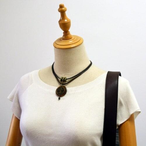 2021 Woman chokers Necklaces vintage Jewelry Tree Design Wooden pendant Wholesale Long necklace for women collarese