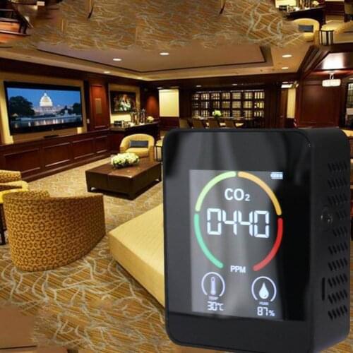 3 In1 CO2 Meter Digital Temperature Humidity Sensor Tester Air Quality Monitor Carbon Dioxide Detector