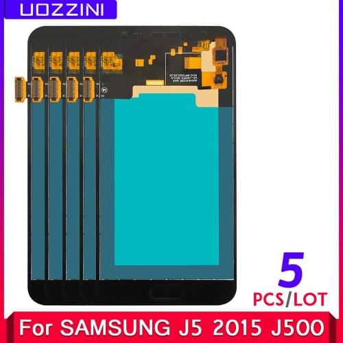 5Pcs/Lot Copy-OLED LCD Display For Samsung Galaxy J5 2015 J500 J500F J500FN J500M J500H Touch Screen Assembly Replacement Tested