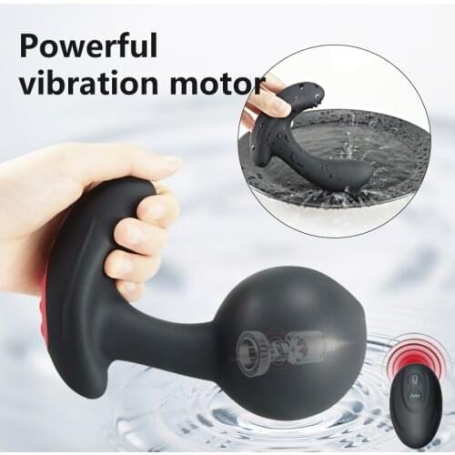 Powerful Vibration Butt Plug Huge Inflatable Anal Plug RemoteControl Male Prostate Massage Anal Expansion Dildo Vibrator Sex Toy