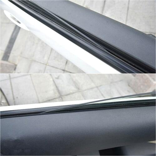 V Type Car Seal 4m Strip Moulding Protective Sealed Car Side Window Rubber Black