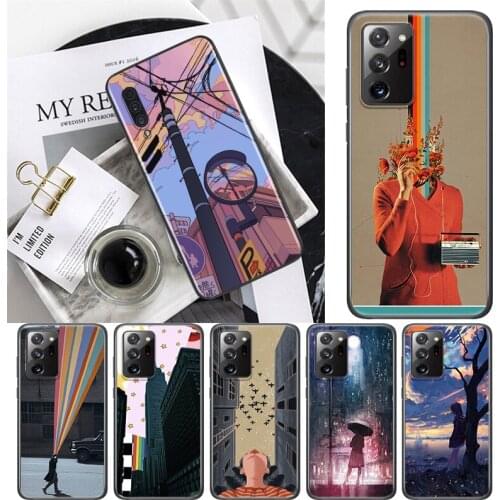 Aesthetic Style Painting Art For Samsung A72 A52 A02 S A32 A12 A42 A51 A91 A81 A71 A41 A31 A21 S A11 A01 A03 Core UW Phone Case