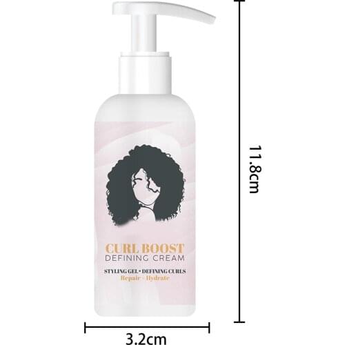 Curl Defining Hair Cream With Aminos Acid Hair Frizz Control Shine For Wavy And Curly NN