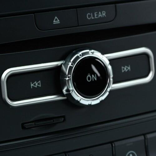 ABS Car Styling CD Decoration Strips Trim for Mercedes Benz A B Class GLA CLA GLE C117 W117 2015-17 AMG Silver Car Accessories