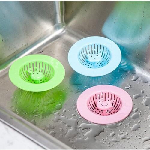 Sink Drainer Silicone Wheat Straw Kitchen Sink Strainer Kitchen Organizer Sink Colander Sewer Hair Filter strainer Anti-blocking