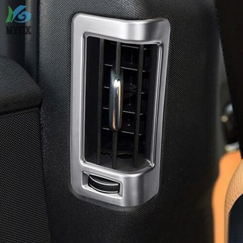Chrome ABS Rear B-pillar Air Conditioning Outlet Decoration Cover Trim For Volvo XC90 S90 V90CC 2016-2018 Car Accessories