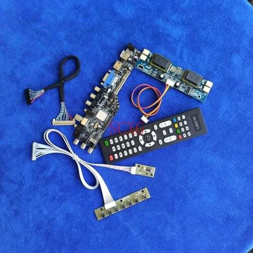 KIT LVDS 30-Pin Fit LTM230HP01/LTM230HT01/MT230DW01 DVB Digital HDMI-compatible VGA AV USB 1920*1080 LCD screen drive card 4CCFL