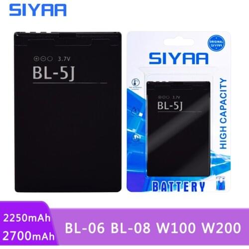 SIYAA Original Battery BL-06 BL-08 W100 W200 BL06 BL 06 BL08 For THL T6 Pro T6S T6C W200 W200C W200S 2015A Li-ion Batteries