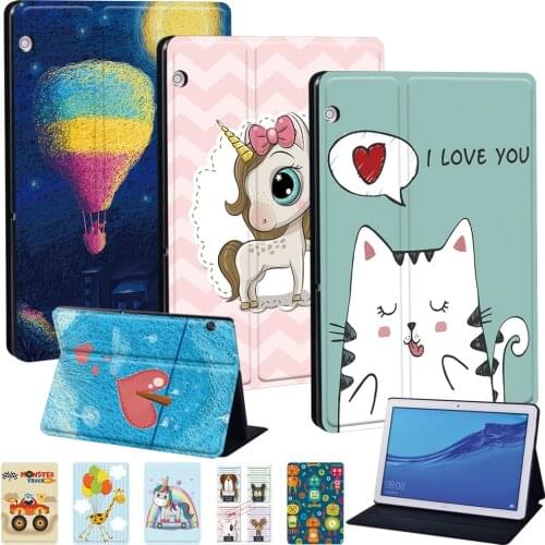 Cute Cover for Huawei MediaPad T3 8.0 /T3 10 9.6" /T5 10 Tablet Durable Protective Case for MediaPad M5 Lite 10.1"/8"/M5 10.8"
