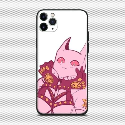 Cute Killer Queen JOJO anime For iPhone se 6 6s 7 8 plus x xr xs 11 pro max soft silicone phone case cover shell