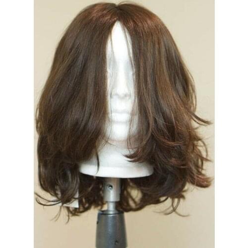 Remy Natural Wave Dark Brown Colored Lace Front Human Hair Wigs For Women With Baby Hair Natural Hairline Adjustable Strap