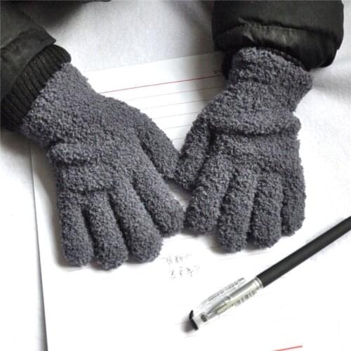 Winter Warm Kids Gloves Children Stretch Mittens Boys Girls Full Finger Gloves
