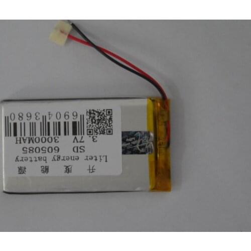 Polymer manufacturers selling 605085 3000mAh 3.7V machine learning GPS navigation mobile power battery