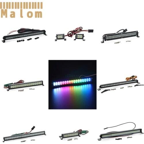 RC Car Adjustable Mode Roof Lamp LED Light Bar White/Coloured Lights for 1/10 Crawler Axial SCX10 Wraith Capra Traxxas TRX4 TRX6