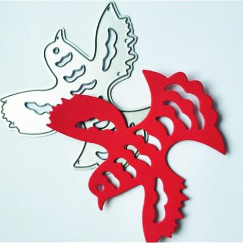 Rippled Wild Goose Metal Cutting Dies Stencil Scrapbooking Embossing Die Cuts Card Making DIY Craft Dies