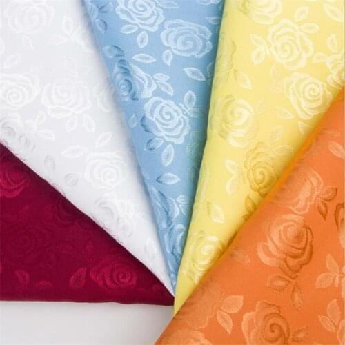 CF1089 Roses Jacquard Chinese Silk Brocade Fabric Cheongsam Clothing Costumes DIY Fabric For Sewing Coushion Cover Fabric